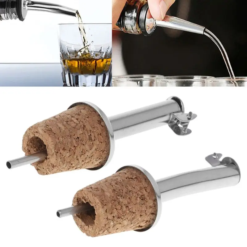 

VFGTERTE 1PC Stainless Steel Olive Oil Red Wine Pourer Dispenser Spout Bottle Stopper Kitchen Bar Barware Tools