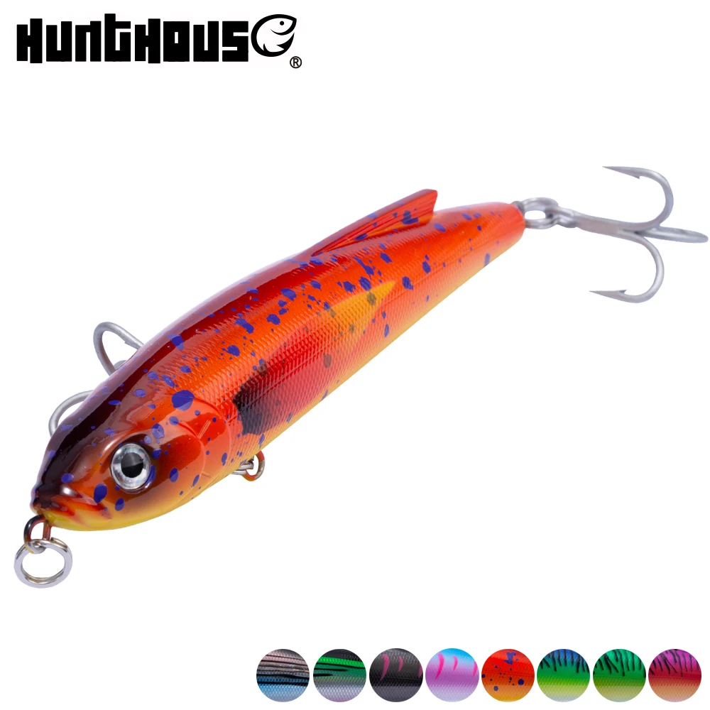 Hunthouse GT stickbait السحر غرق قلم رصاص الصيد إغراء الصلب الطعم التصيد إغراء التونة القاروص الصيد اليابان VMC السنانير مصنوعة