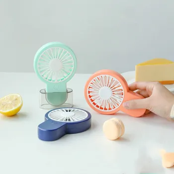 

Handheld USB Fan Cooler Portable Mini Fan Rechargeable Handy Small Desk Desktop USB Cooling Fan