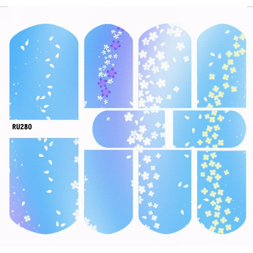 Наклейка с цветочным рисунком|water decals|stickers waternail sticker water |
