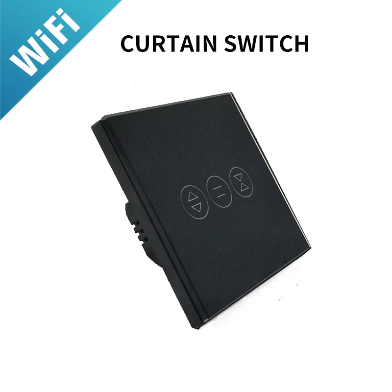 Koop EU Wifi touch gordijn schakelaar wandschakelaar voice control door Alexa Google telefoon controle Voor Elektrische gordijn motor smart thuis
