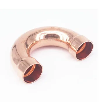 

Φ42X1.2X93mm 180 Degree Return Bend Copper End Feed Plumbing Pipe Fitting for gas water oil