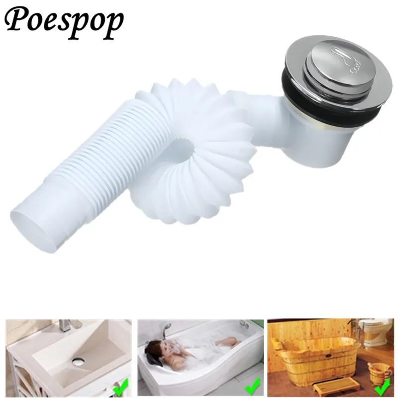 POSEPOP Bathroom Bathtub Brass Pop Up Drain Shower Room Basin Sink