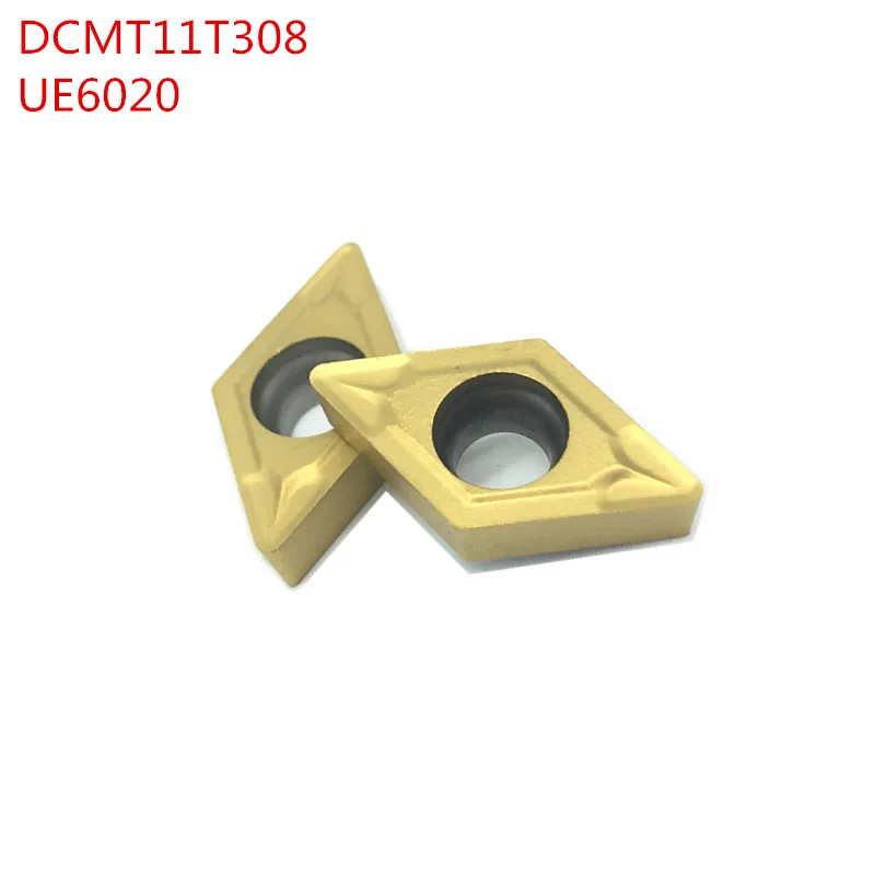 

SWIS 100pcs DCMT11T308 UE6020 Internal Turning Tools Carbide inserts Cutting Tool CNC Tools Lathe tools Lathe cutter