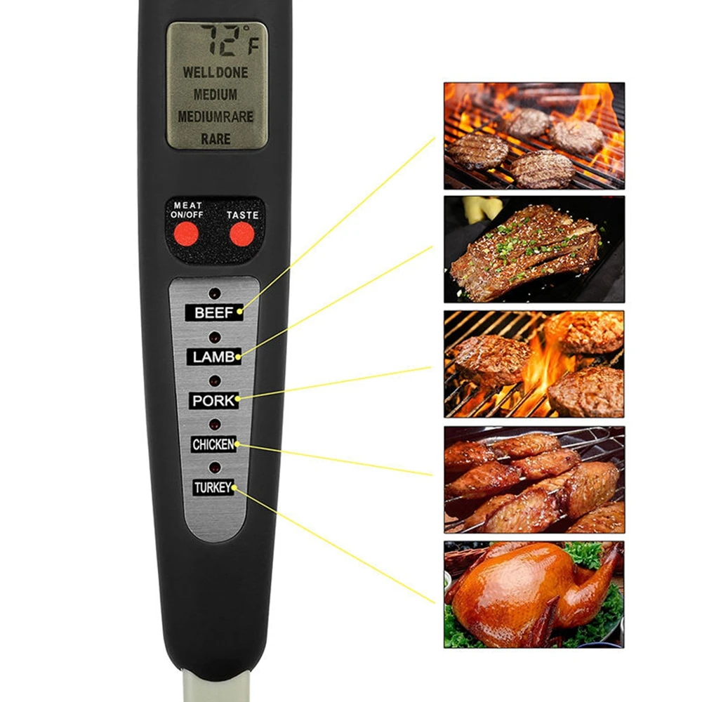 Гриль барбекю мясо мгновенное считывание цифровой термометр вилка для барбекю кухонный инструмент HG4980