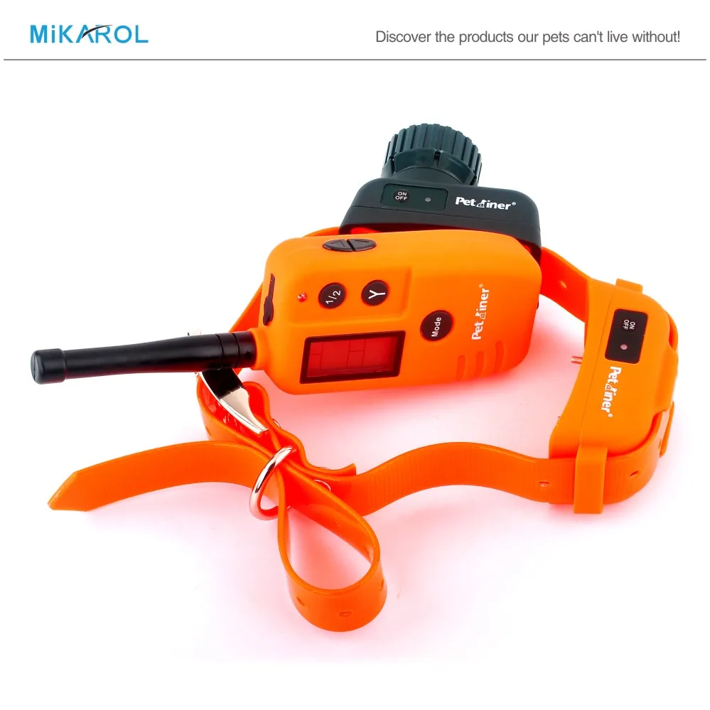 500M Remote Control Dog Collar with LCD Waterproof Dog Beeper Collar