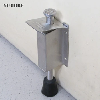 

DHL Free Shipping 2015 Wholesale Foot Door Stopper 100PCS Metal Automatic Door Holder Silent Rubber Foot At Any Angle