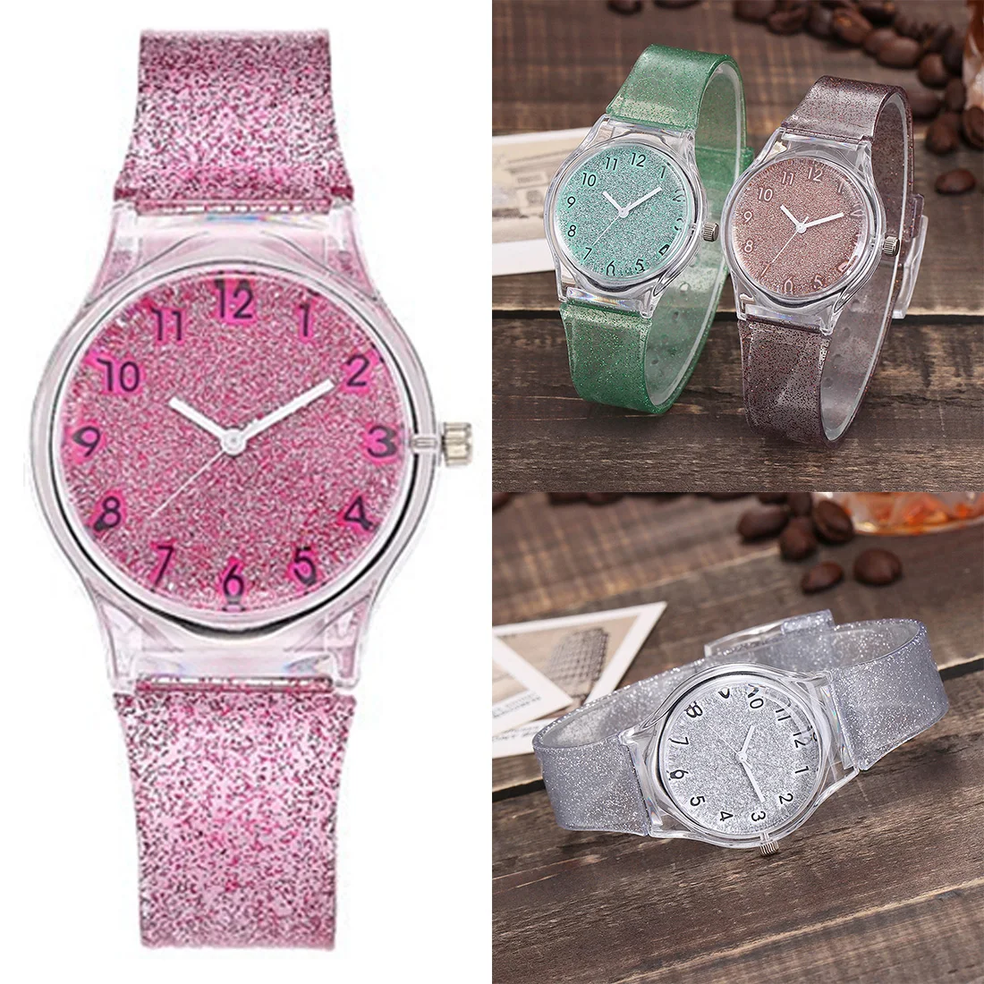 

Waterproof Children Watch Casual Transparent Watch Jelly Kids Boys Watch Girls Wrist Watches clock relogio montre enfant