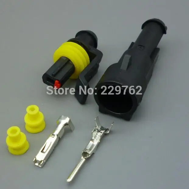 2sets female male Shhworld Sea 1 Pin 1,5 серии Авто герметичный разъем штекер 282079-1 282103-1 282103-1 282079-2 высокое качество - Название цвета: 2sets female male