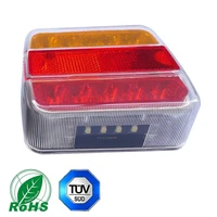 stop position led 1 piece Trailer Lights LED 12V Truck Rear Lamp with  Number license Plate Waterproof Car LED Indicator position stop light Lamp (3)