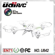 U842-1 RC Caméra Quadcopter hélicoptère 2.4 Ghz 4 Canaux 6 AXES grand UFO avec HD caméra & protection 360 Roulant d’action