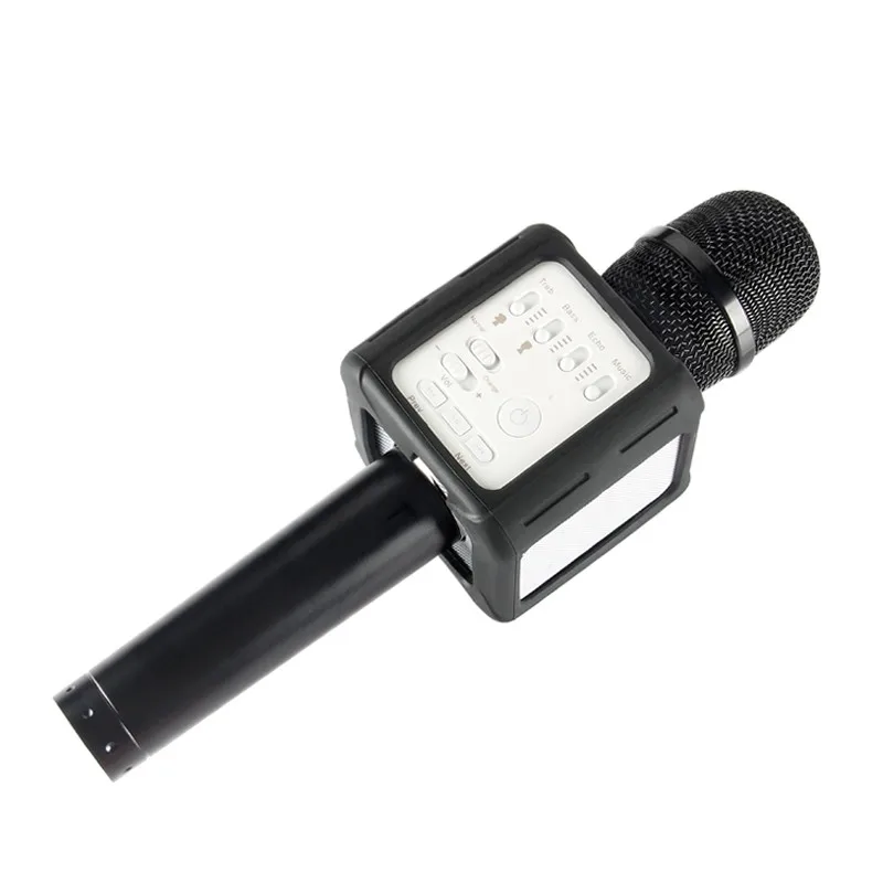 Original Brand Q9s Magic Bluetooth Karaoke Microphone Wireless Professional Player speaker With Carring Case For Iphone Android005