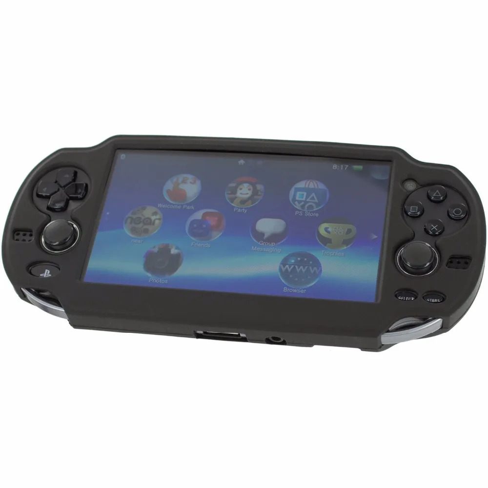 Pro Soft Black Silicone Gel Skin Protector Cover Grip Case for Sony PS