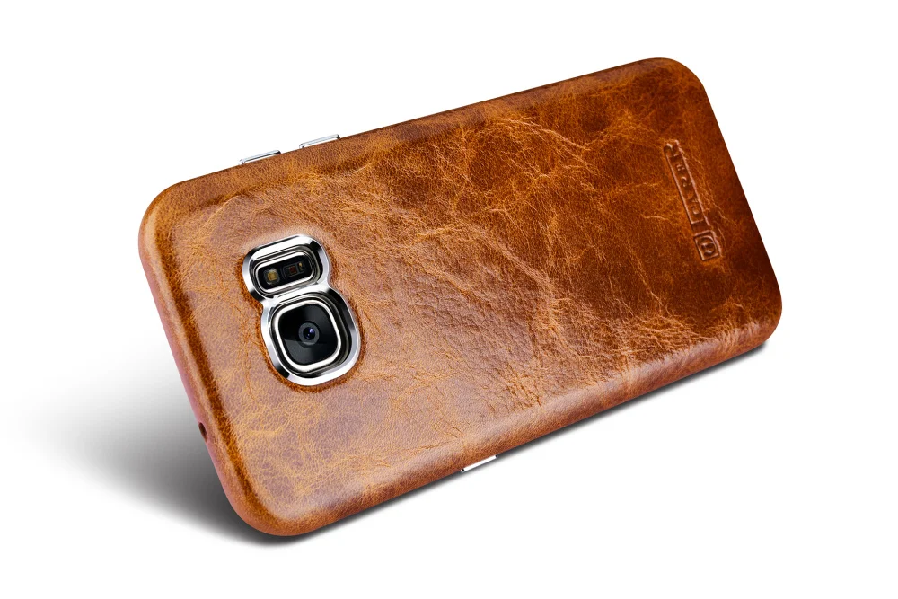 Винтажный чехол Icarer из натуральной кожи для samsung Galaxy S7/S7 Edge, роскошный бренд, ультра тонкий чехол для телефона s