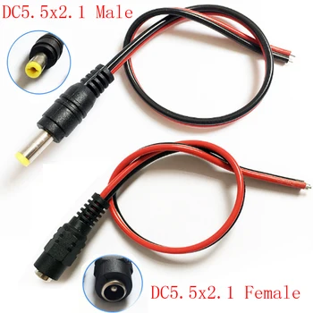 

4/10pcs DC5.5x2.1 Plug male or Female Cable Wire Connector For 3528 5050 LED Strip Light