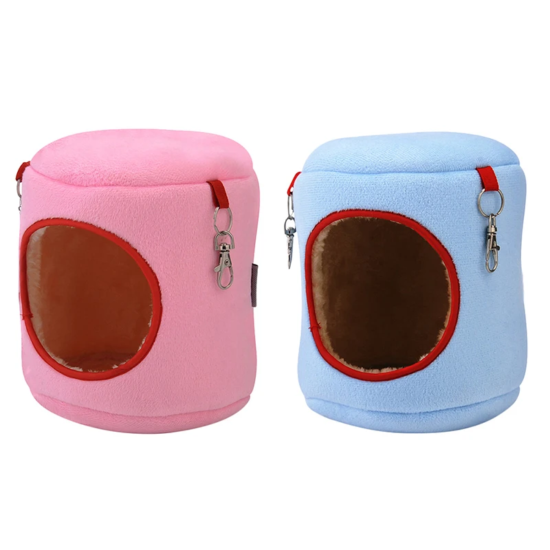 

New Hamster Cage House Cylindrical Hanging Nest Cute Hammock Cotton Bed for Small Pets Hamsters Squirrel Guinea Pigs Chinchillas