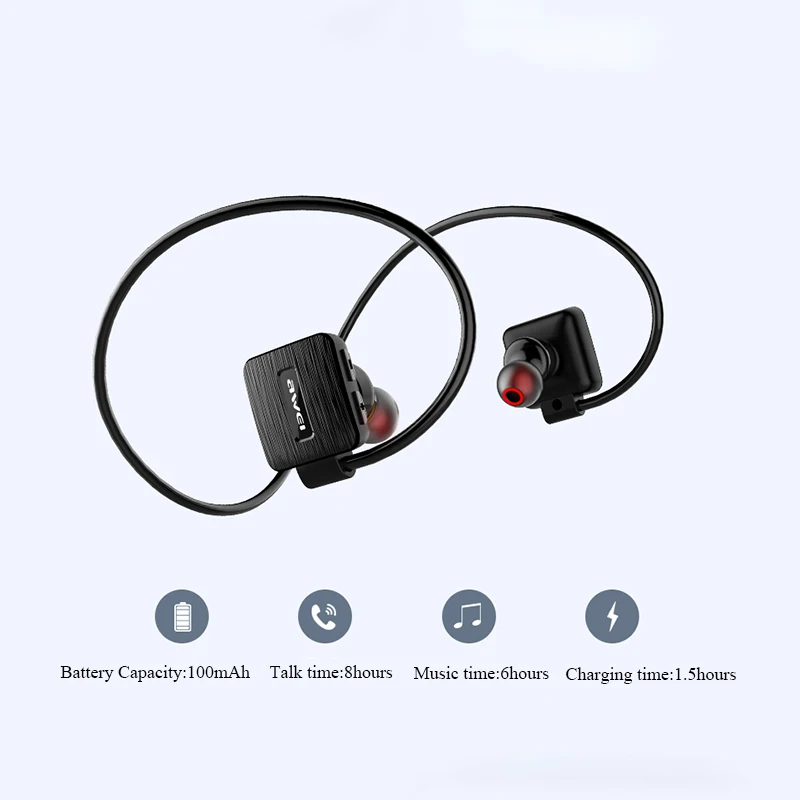 Беспроводные Bluetooth Наушники AWEI A848BL наушники вкладыши с микрофоном 3D стерео