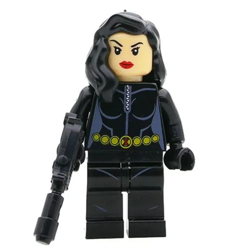 

Single Sale Black Widow Natasha MARVEL SUPER HEROES AVENGERS Assemble Minifig Model DIY Building Blocks Bricks Kids Toys Gifts