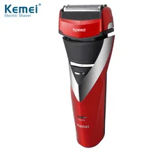Kemei Electric Shaver Razor Reciprocating Rechargeable 2 Cutter Heads Men Shaving Machine Trimmer Beard Shaver Cutter KM-8101
