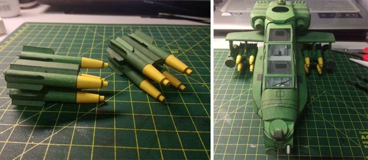 1:48 Американский Ач-64 Апач военный вертолет ач-64 Апач 3D бумажная модель DIY игрушки