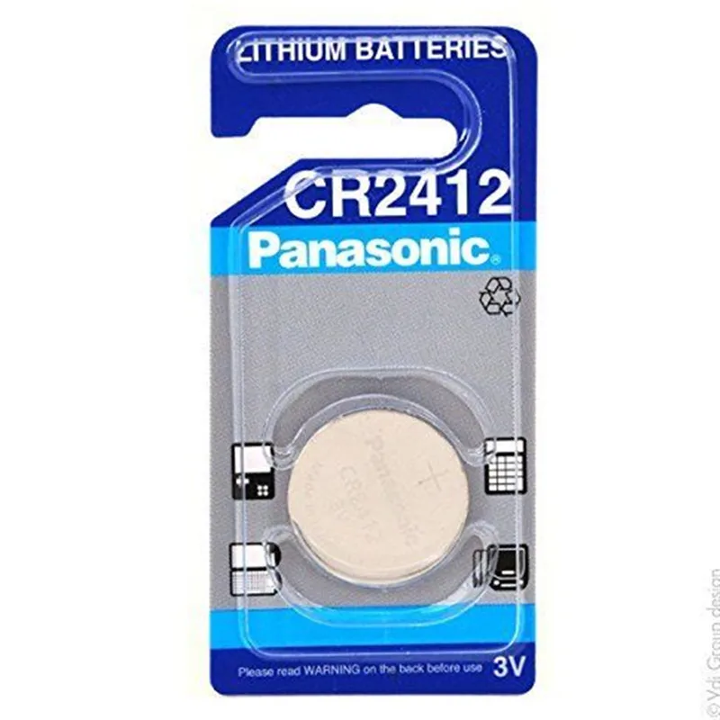 New Genuine Panasonic CR2412 CR 2412 3V Lithium Coin watch Key Fobs ...