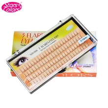 Звезды Цвета без следа фиброин реалистичные три корень в растений ресницы природные кластера супер мягкие норковая шуба ресницы