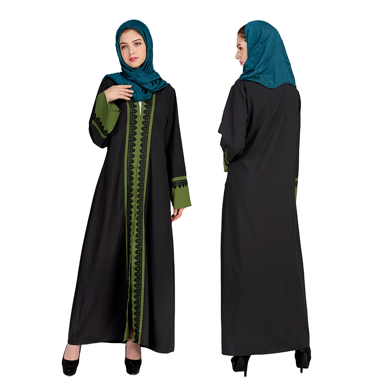 green muslim cardigan