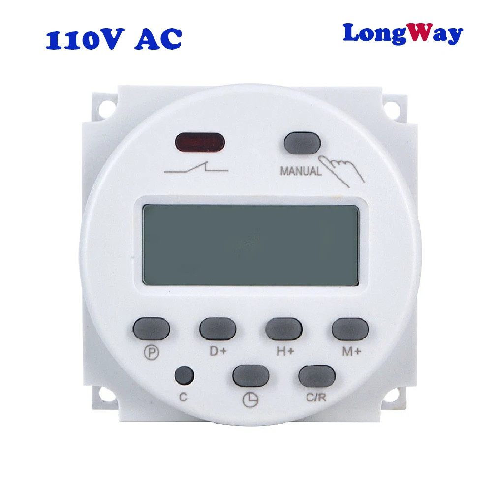 

Timer Switch BIG LCD 1.6 Inch Digital 220V 110V AC Daily Weekly Program UL Listed Relay Inside And Countdown Time Function