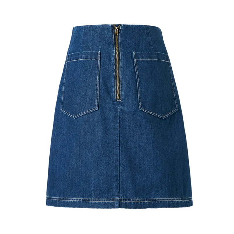 ARTKA 2019 Summer Women Denim Skirt High Quality Solid Color Casual A-line Skirt Lady Button Pocket Design Mini Skirts QN10094C ARTKA 2019 Summer Women Denim Skirt High Quality Solid Color Casual A-line Skirt Lady Button Pocket Design Mini Skirts QN10094C