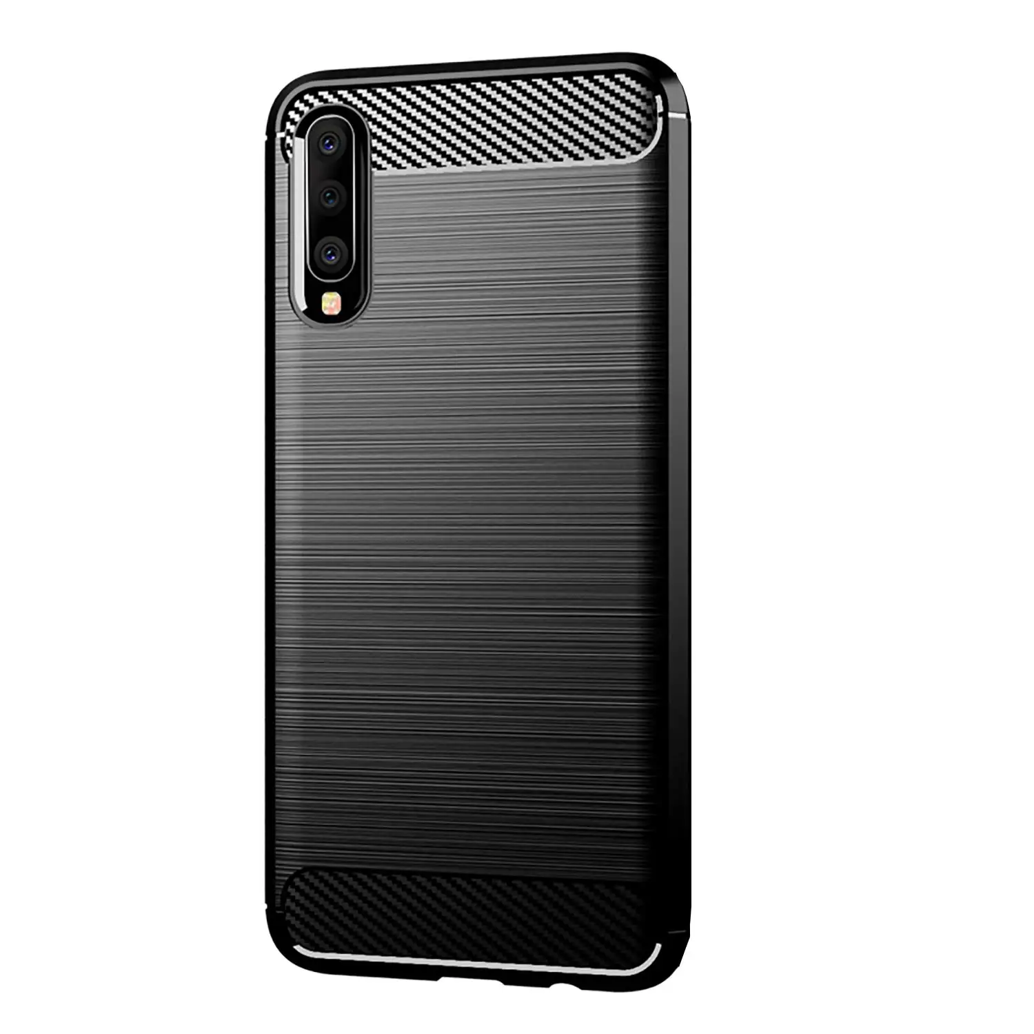 

Conelz For Samsung Galaxy A50 A40 A30A20A10A70 Shockproof Case Cover Wiredrawing Brushed Carbon Fiber TPU Cover Protective Shell