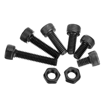 

SULEVE New 250Pcs M4CH1 M4 Carbon Steel Hex Socket Cap Screws Bolts Nuts Assortment Kit 6/810/12/16/20mm Fastener Hardware