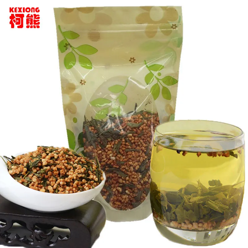 Free Shipping 100g Premium Brown Rice Green Tea Genmaicha Sencha with the rice   Free Shipping 100g Premium Brown Rice Green Tea Genmaicha Sencha with the rice