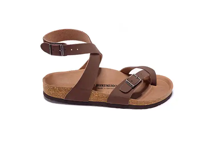Birkenstock women's yara oiled leather flat Clearance