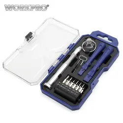 WORKPRO 18 PC отвертка для IPhone ipad починка смартфона инструмент Наборы щелевые Phillips Torx Треугольники биты присоски