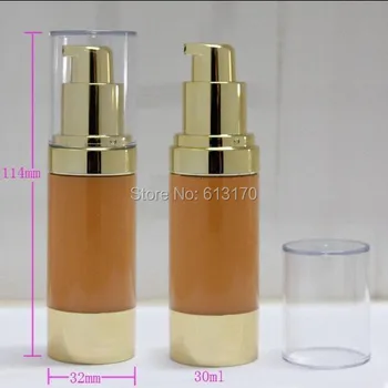 

20pcs New Arrival 30ml airless bottle,1OZ Empty Cosmetic vacuum pump bottles, Eye cream packing container Free shipping