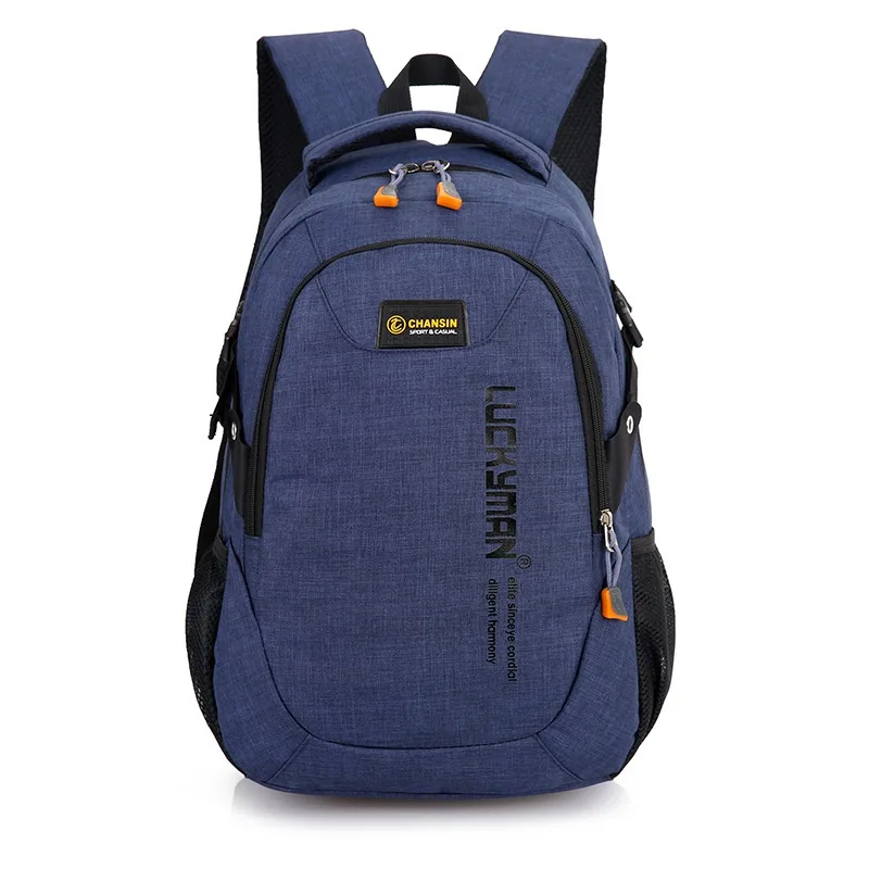 Легкие холщовые школьные сумки для студентов, рюкзаки для мальчиков и девочек, водонепроницаемые ортопедические детские мужские рюкзаки, школьные сумки WBS473 - Цвет: deep blue