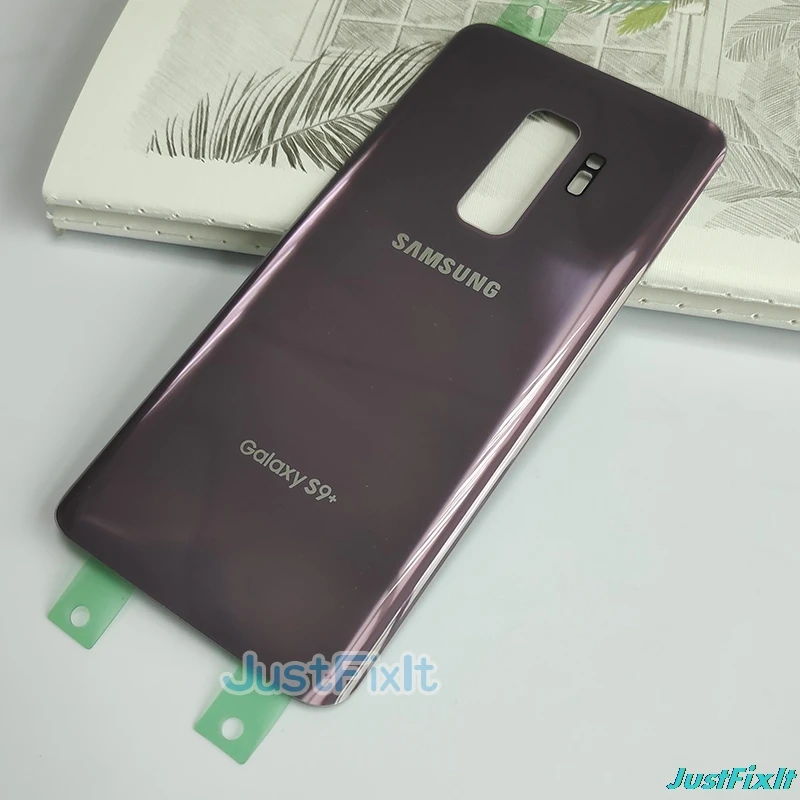 Для SAMSUNG Galaxy S9+ S9 Plus G965 G965F задняя крышка батарейного отсека задняя стеклянная крышка Корпус чехол Замена батарейного отсека