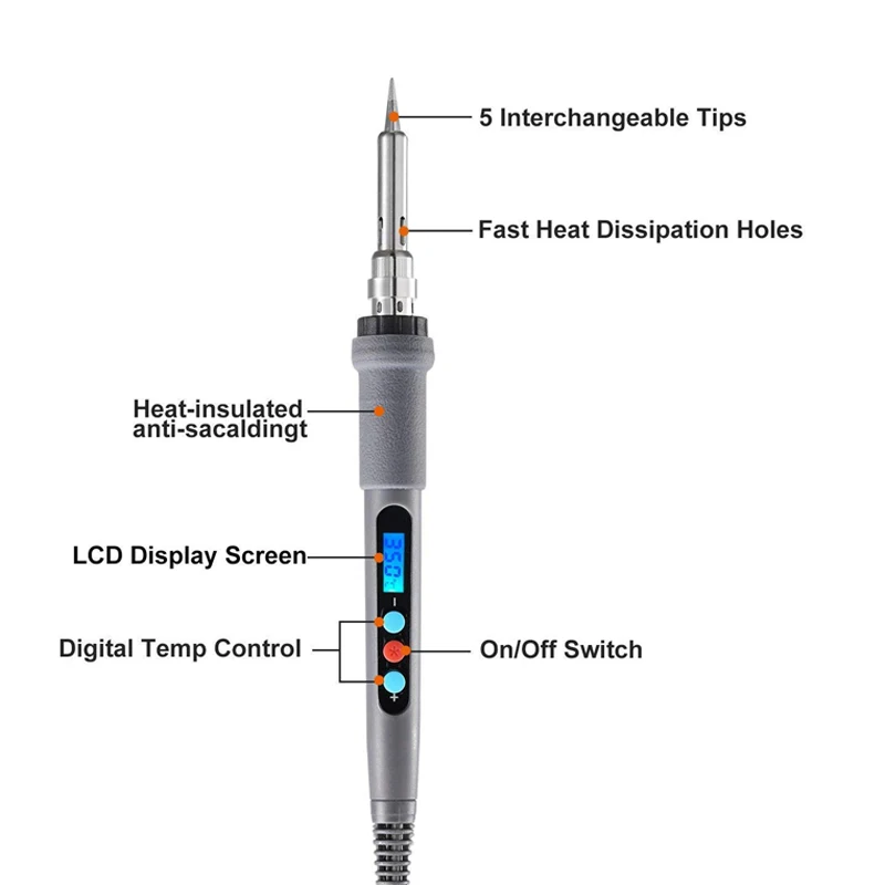 Soldering Iron with Thermostatic Digital 02