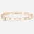 585 Rose Gold Curb Snail Foxtail Venetian Link Chains Bracelets for Women & Men 16