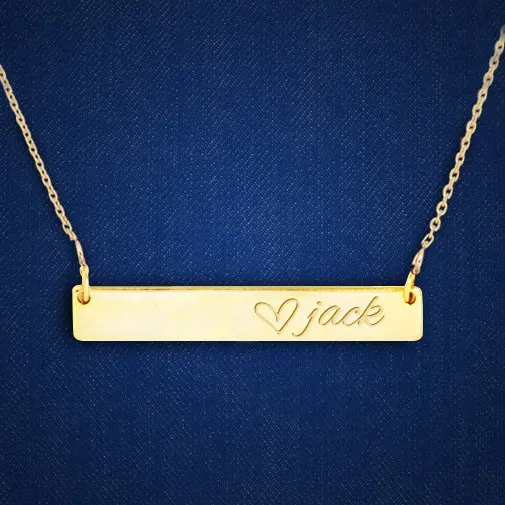Personlized Bar Necklace Personalized Bar Necklace Gift for Women