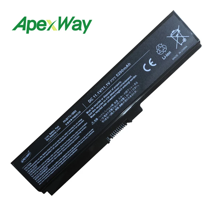 6600 мАч аккумулятор для ноутбука TOSHIBA PA3817 PA3817U-1BRS PA3816U PA3818U спутниковый L645 L655 L700 L730 L735 L750 L755 L740 L745