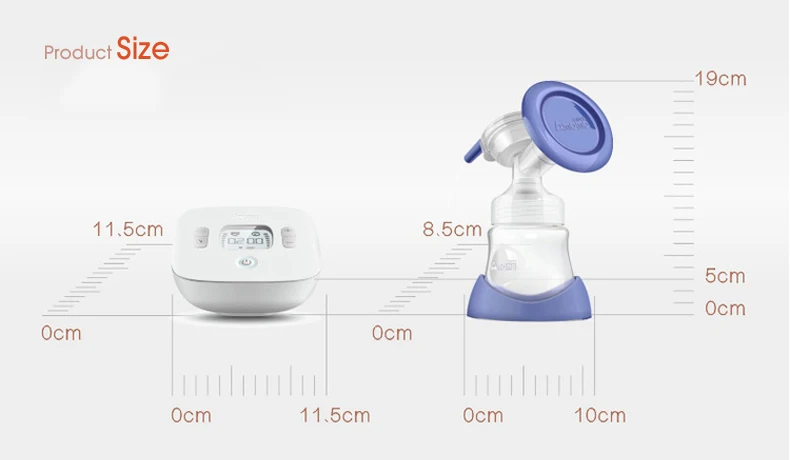 Amama baby smart lcd USB Электрический молокоотсос ультра-тихий портативный молокоотсос с 9 регулируемые уровни всасывания