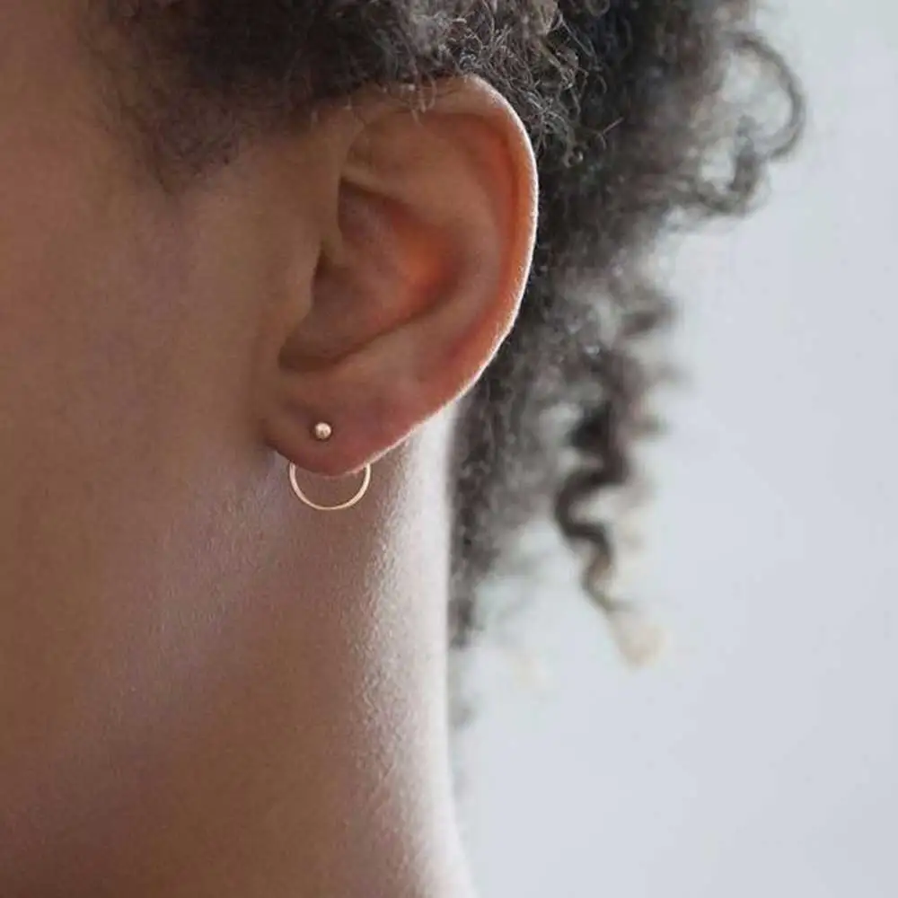 

IPARAM Fashion Vintage Gold Silver Geometric Round Earrings 2018 Punk Trend Charm Bohemian Jewelry Gifts