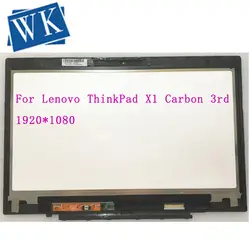 WQHD ЖК-дисплей с сенсорным экраном дигитайзер в сборе LP140QH1-SPA2 для lenovo ThinkPad X1 Carbon 3rd Gen 20BS 20BT ноутбук 00HN827