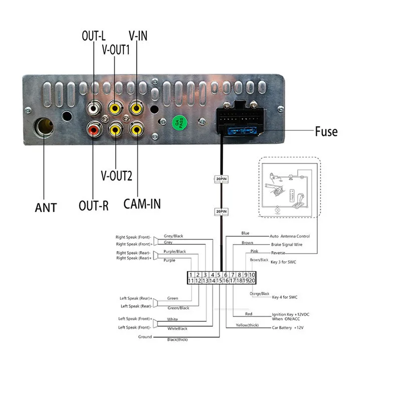 RM-GW9601 7 дюймов скольжения вниз 1DIN Стерео FM с USB SD Австралийский Карты автомобиля радио только Bluetooth растяжение MP3 MP4 MP5 плеер