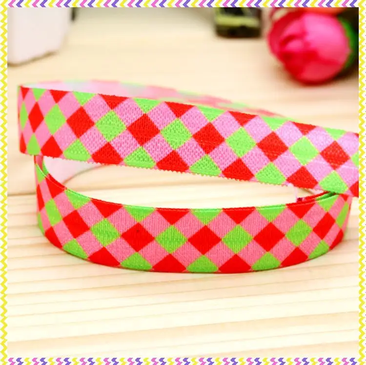 

Повязка на голову с принтом в клетку, 5/8 дюйма