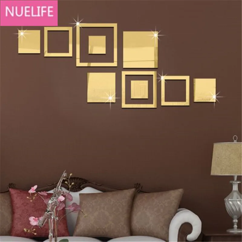 3D غير النظامية متعددة مربع أنماط الاكريليك مرآة ملصقات مكتب غرفة المعيشة التلفزيون أريكة خلفية الجدار الديكور ملصقات N1 3D غير النظامية متعددة مربع أنماط الاكريليك مرآة ملصقات مكتب غرفة المعيشة التلفزيون أريكة خلفية الجدار الديكور ملصقات N1