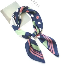 Silk scarf women 70*70 New fashion small squares spring and autumn Head scarf for women Bag decorative scarves
