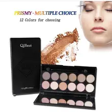 12 Цветов Смоки палитра теней для век матовые и Пигмент Блеск Shimmer Макияж контур металлик палитра теней татуировки