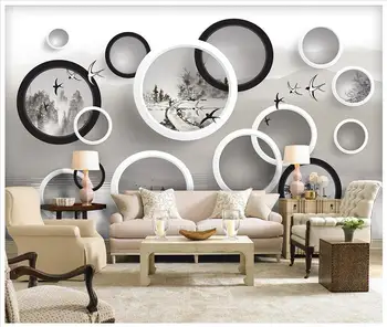 

Custom 3d wallpaper for walls 3 d wall murals wallpaper Ink painting landscape background wall of the bedroom Adornment picture